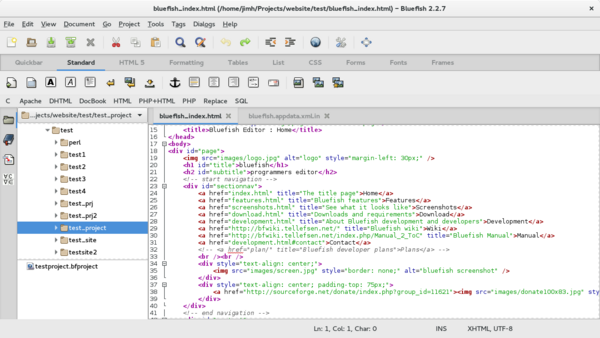 bluefish-editor-la-gi-5 So sánh Bluefish với các trình soạn thảo code phổ biến khác