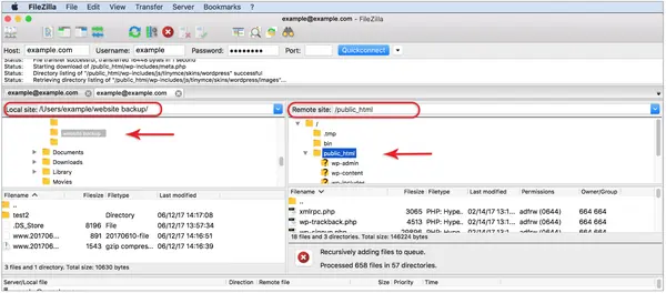 filezilla-la-gi-7 Giải thích giao diện chính của FileZilla