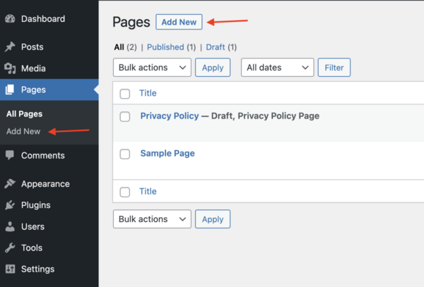 page-wordpress-la-gi-5 Hướng dẫn chi tiết cách tạo Page mới trong WordPress
