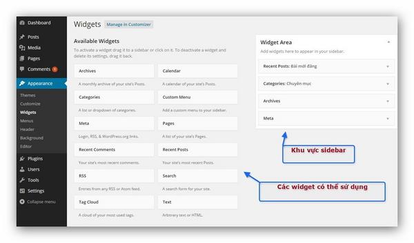widget-wordpress-la-gi-3 Phân biệt Widget và Plugin trong WordPress