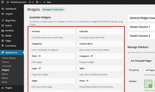 widget-wordpress-la-gi-5 Widget Area là gì? Các vị trí hiển thị Widget thường gặp