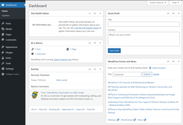 wordpress-dashboard-la-gi-7 Các vấn đề thường gặp khi sử dụng WordPress Dashboard và cách khắc phục